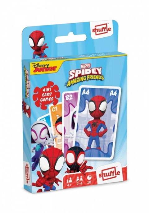 Cartamundi Gra karciana Shuffle Fun 4w1 Marvel Spidey i super-kumple