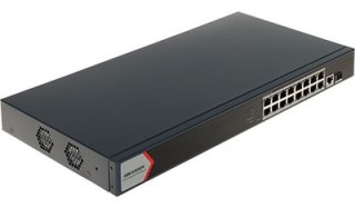 SWITCH POE DS-3E1518P-EI(V2) 16-PORTOWY SFP Hikvision