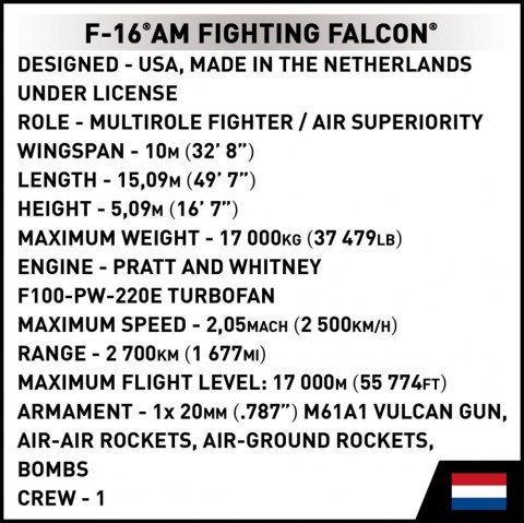 Cobi Klocki Klocki F-16 AM Fighting Falcon 425 klocków