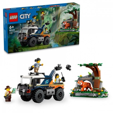 LEGO Klocki City 60426 Terenówka badacza dżungli