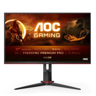 Monitor AOC 27G2SAE/BK (27" /VA /165Hz /1920 x 1080 /Czarno-czerwony)