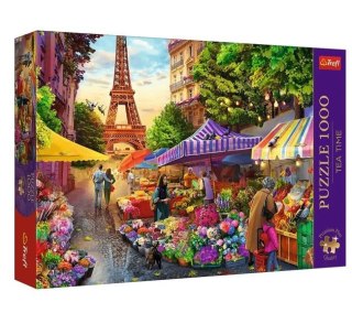 Trefl Puzzle 1000 elementów Premium Plus Quality Targ kwiatowy, Paryż