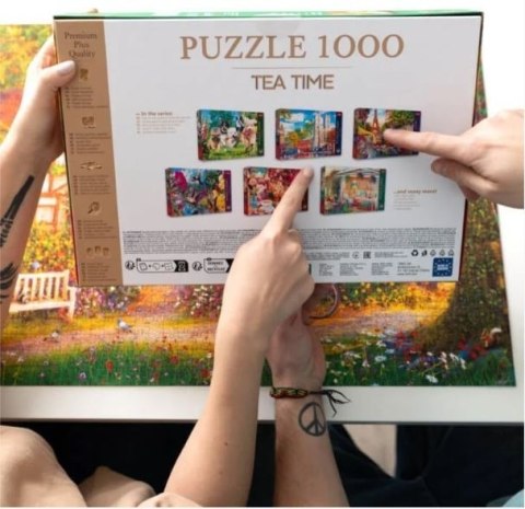 Trefl Puzzle 1000 elementów Premium Plus Quality Targ kwiatowy, Paryż