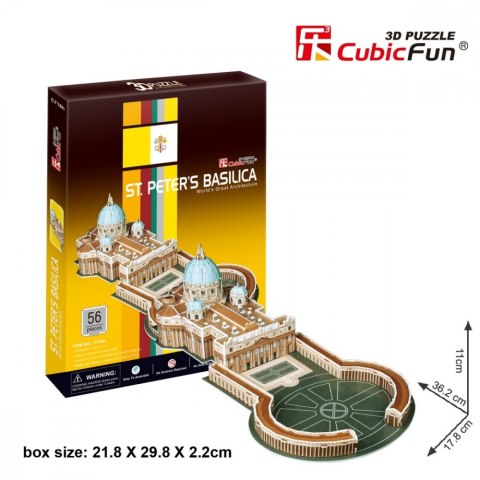 Cubic Fun Puzzle 3D Bazylika Św.Piotra 56 elementów