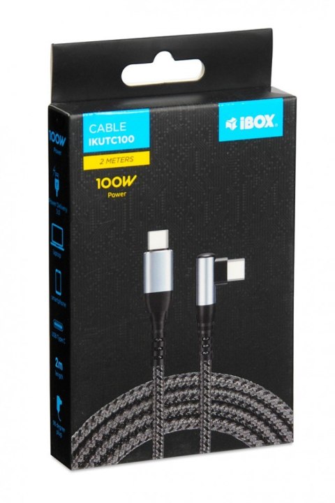 IBOX Kabel Typu-C IKUTC 100W 90 stopni