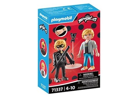 Playmobil Zestaw figurek Miraculum 71337 Adrien i Czarny Kot