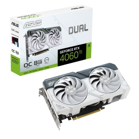 Karta graficzna ASUS Dual GeForce RTX 4060 Ti 8GB GDDR6 OC White (90YV0J42-M0NA00)