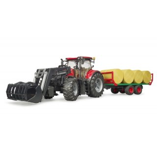 BRUDER Traktor Case IH 300 CVX z ładowarką i przyczepą