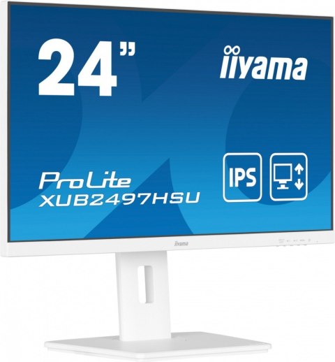 IIYAMA Monitor 24 cale XUB2497HSU-W2 IPS, HDMI, DP, 2x2W, 2xUSB, Pivot, HAS(150mm)