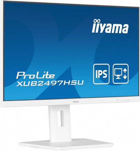 IIYAMA Monitor 24 cale XUB2497HSU-W2 IPS, HDMI, DP, 2x2W, 2xUSB, Pivot, HAS(150mm)