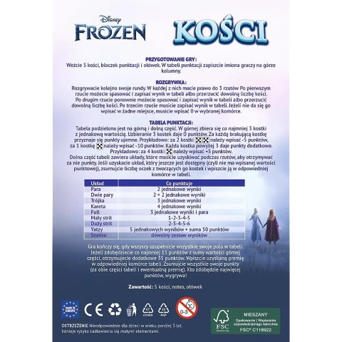 Trefl Gra podróżna Kości Kraina Lodu Frozen