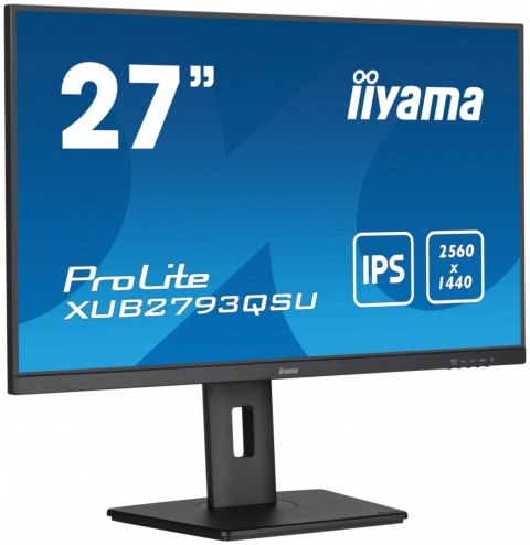 IIYAMA Monitor 27 cali XUB2793QSU-B7 IPS, QHD, HAS(150mm), 100Hz, 300cd