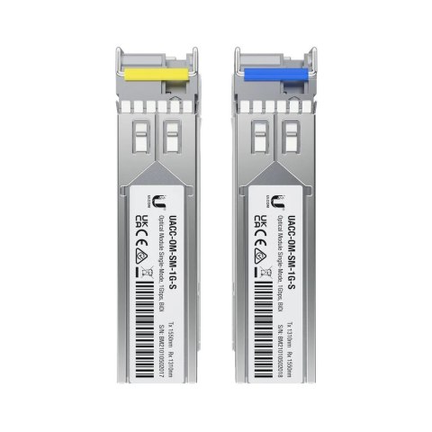 UBIQUITI Moduł UACC-OM-SM-1G-S-2 moduł przekaźników sieciowych 1250 Mbit/s SFP