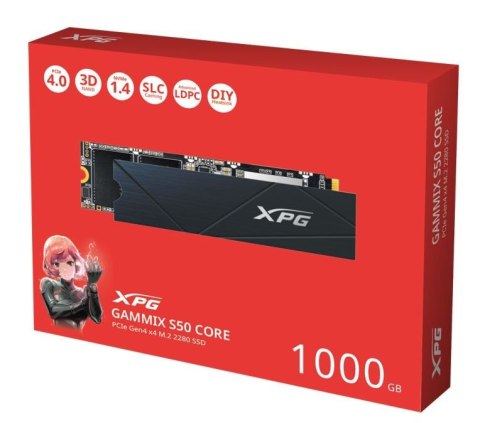 Adata Dysk SSD XPG GAMMIX S50 CORE 1TB PCIe 4x4 3.5/2.2 M2