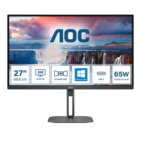 Monitor AOC Q27V5N/BK (27" /VA /75Hz /2560 x 1440 /Czarny)