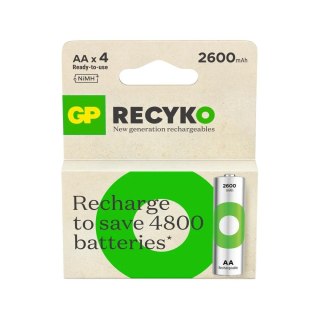 Akumulatorki AA/R6 GP ReCyko Ni-MH 2600mAh - 4 sztuki