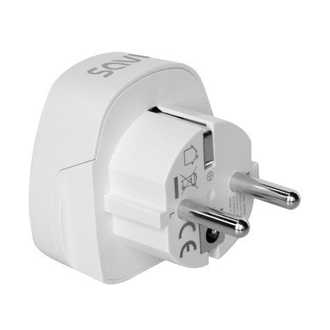 Savio Adapter podróżny, gniazdo UK wtyk EU AP-02