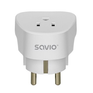 Savio Adapter podróżny, gniazdo US wtyk EU AP-01