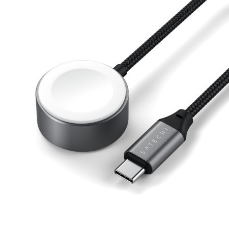 Satechi USB-C Fast Charging Cable - kabel ładujący USB-C do Apple Watch, 5W 20 cm (space gray)