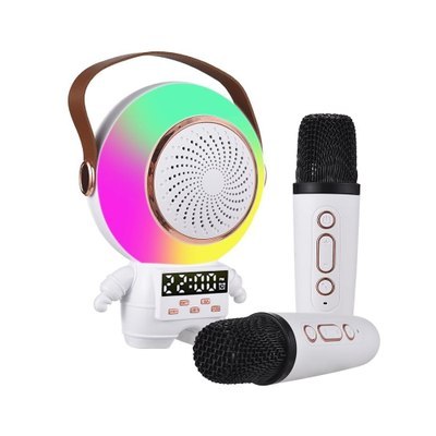 Extralink Kids Astro LED Karaoke Speaker Dual Microphone Biały | Głośnik bezprzewodowy |