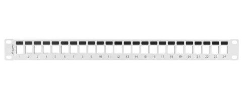 Lanberg Patch panel pusty 24 porty 1U 19 cali szary do modułów keystone