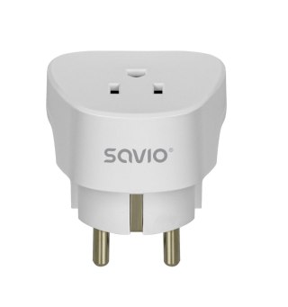 Adapter podróżny Savio AP-01 gniazdo US - wtyk EU