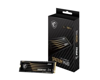 Dysk SSD MSI PATIUM M480 Pro 2TB PCIe 4.0 NVMe Spatium (M.2 2280″ /2 TB /NVMe /7400MB/s /7000MB/s)