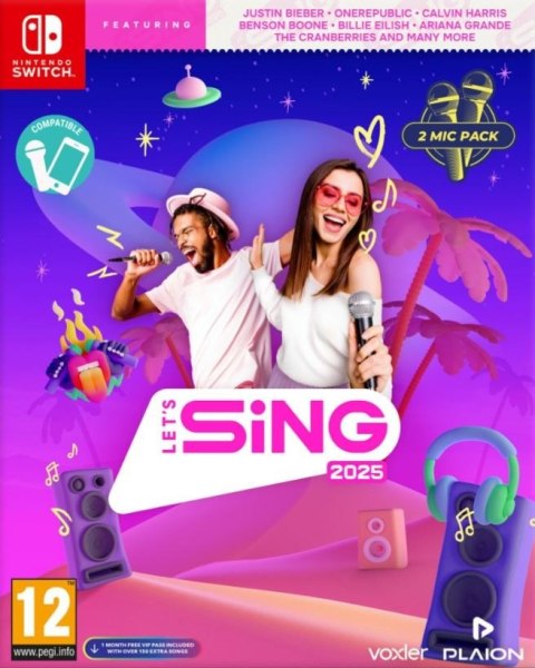 Plaion Gra Nintendo Switch Lets Sing 2025 2-mic