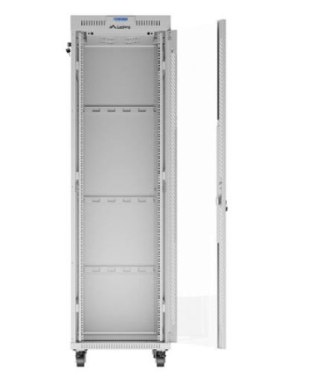 SZAFA INSTALACYJNA RACK STOJĄCA 19" 42U 600X800 SZARA DRZWI SZKLANE LCD LANBERG (FLAT PACK) V2