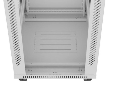 SZAFA INSTALACYJNA RACK STOJĄCA 19" 42U 600X800 SZARA DRZWI SZKLANE LCD LANBERG (FLAT PACK) V2