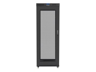 SZAFA INSTALACYJNA RACK STOJĄCA 19" 37U 800X1000 CZARNA DRZWI PERFOROWANE LCD LANBERG (FLAT PACK) V2