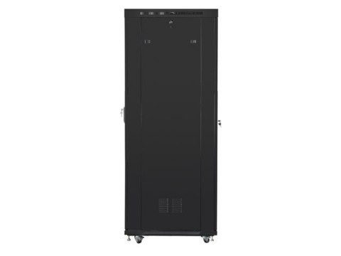 SZAFA INSTALACYJNA RACK STOJĄCA 19" 37U 800X1000 CZARNA DRZWI PERFOROWANE LCD LANBERG (FLAT PACK) V2