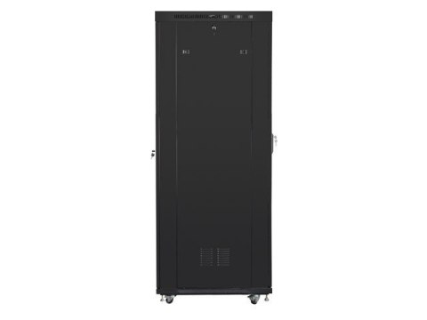 SZAFA INSTALACYJNA RACK STOJĄCA 19" 37U 800X1000 CZARNA DRZWI PERFOROWANE LCD LANBERG (FLAT PACK) V2