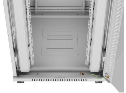 SZAFA INSTALACYJNA RACK STOJĄCA 19" 42U 800X1000 SZARA DRZWI SZKLANE LCD LANBERG (FLAT PACK) V2