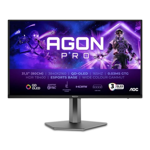 Monitor AOC 31,5" AGON PRO AG326UD 2xHDMI DP głośniki