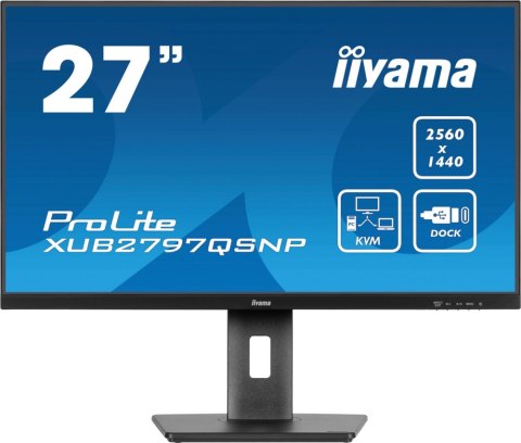 Monitor IIYAMA XUB2797QSNP-B1 (27" /IPS /60Hz /2560 x 1440 /Czarny)