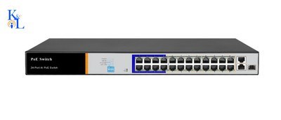 K&L 2426AI switch POE z zasilaniem CCTV do 250m