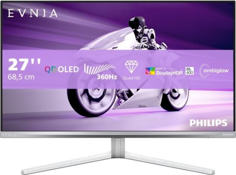 Monitor PHILIPS 27M2N8500/00 (26.5" /OLED /360Hz /2560 x 1440 /Biały)