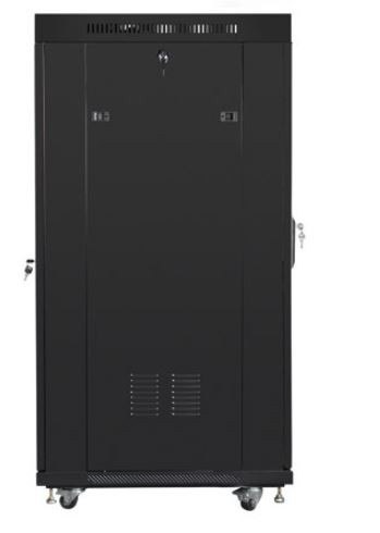 SZAFA INSTALACYJNA RACK STOJĄCA 19" 37U 800X1000 CZARNA DRZWI SZKLANE LCD LANBERG (FLAT PACK) V2