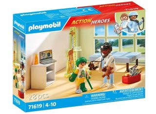 Playmobil Zestaw figurek Action Heroes 71619 Pediatra z pluszowym misiem