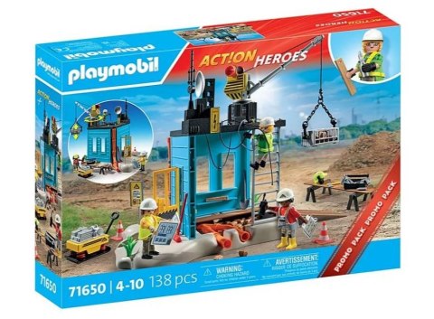 Playmobil Zestaw figurek Action Heroes 71650 Plac budowy