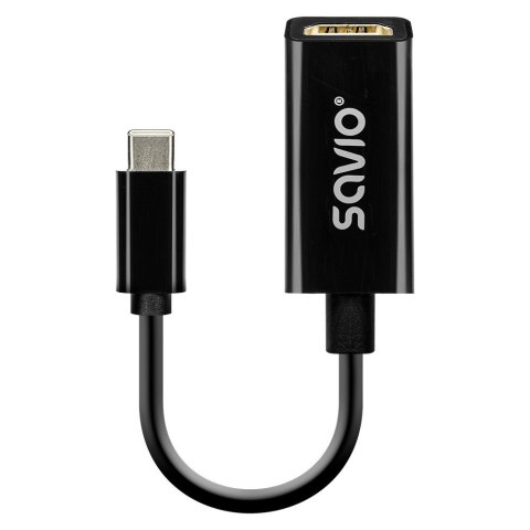 Savio Adapter USB-C (M) - HDMI (F), 4K, 30Hz, plastik, AK-79