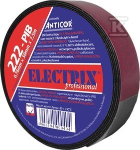 ELECTRIX 222PIB. 19MMX3,5M.TAŚ.IZOL.CZA