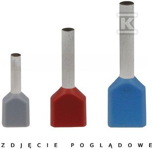 HI 2X0,5/8 (100SZT)KOŃCÓWKA KABLOW