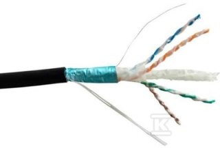 KABEL F/UTP KAT.6A ZEW. ŻEL. 500M