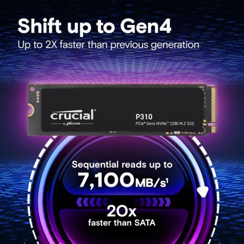 Crucial Dysk SSD P310 2TB M.2 NVMe PCIe 4.0 2280 7100/6000