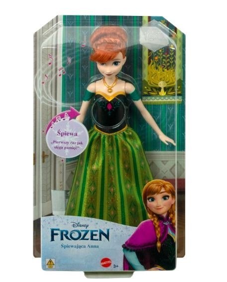 Mattel Lalka Disney Frozen Śpiewająca Anna