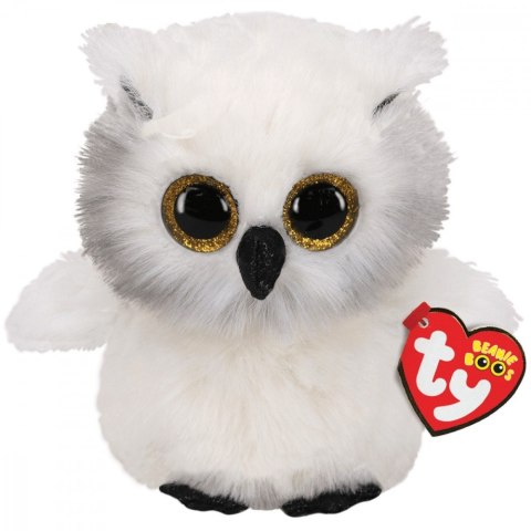 Meteor Maskotka TY Beanie Boos Sowa Austin biała 24 cm