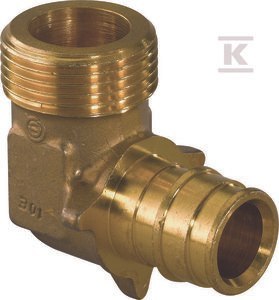 Q&E KOLANO Z GWINTEM ZEWN.PL 16-G1/2"M