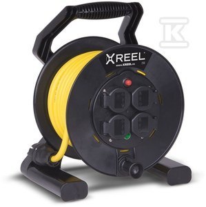 PRZEDŁ.1F 20M XREEL IP44 OW3X1,5 BĘBEN